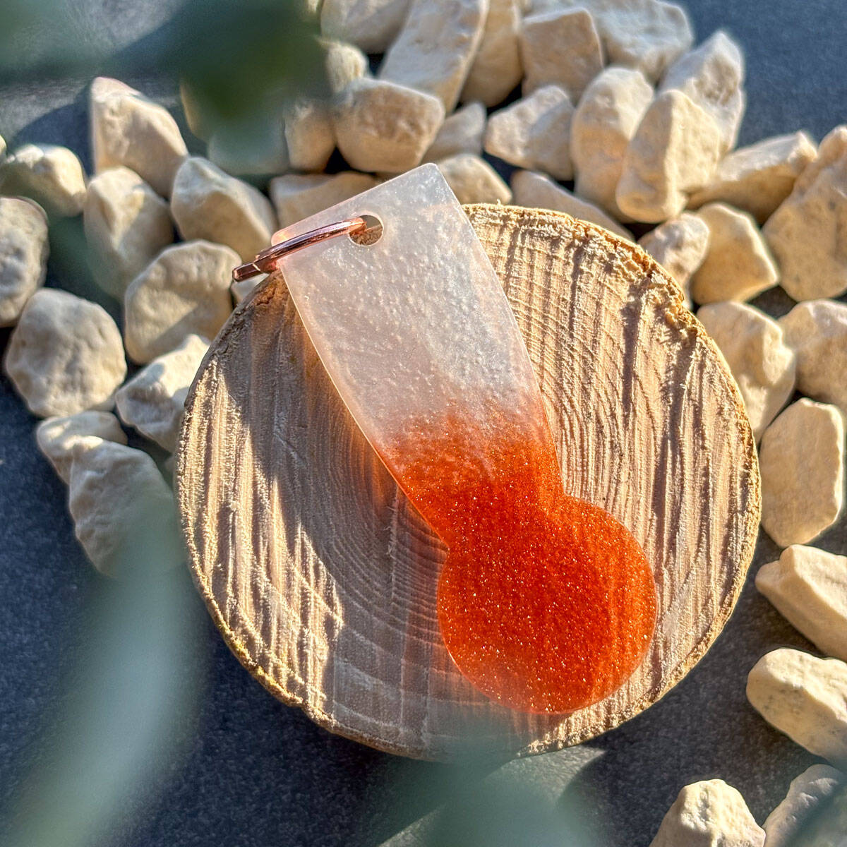 Einkaufswagenlöser aus Epoxidharz bronze